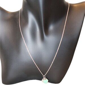 Tiffany & Co. Return to Tiffany Mini Double Heart Pendant & Box